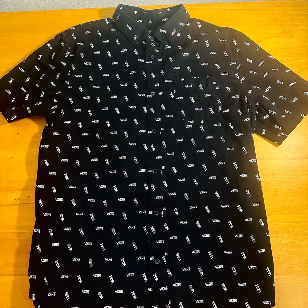 Vans Black Patterned Men's Shirt